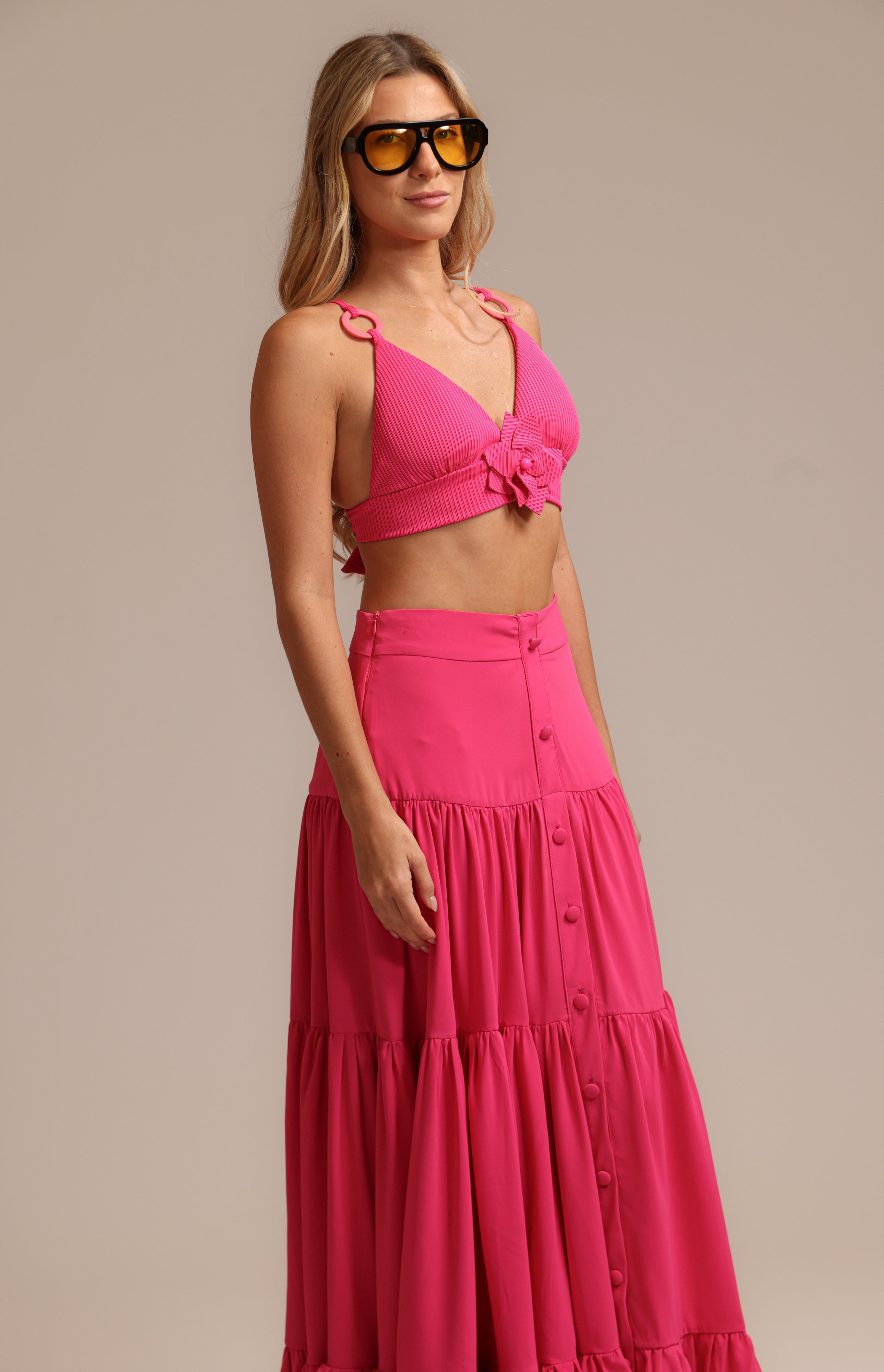 FR Bombshell Skirt Fucsia