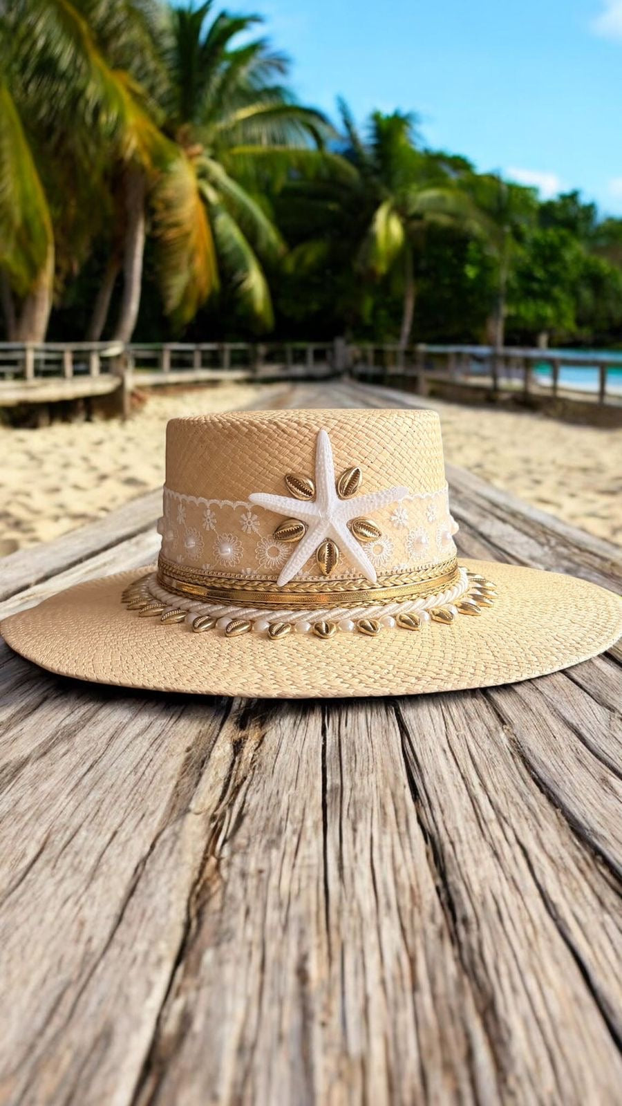 FR Golden Shell Iraca Hat