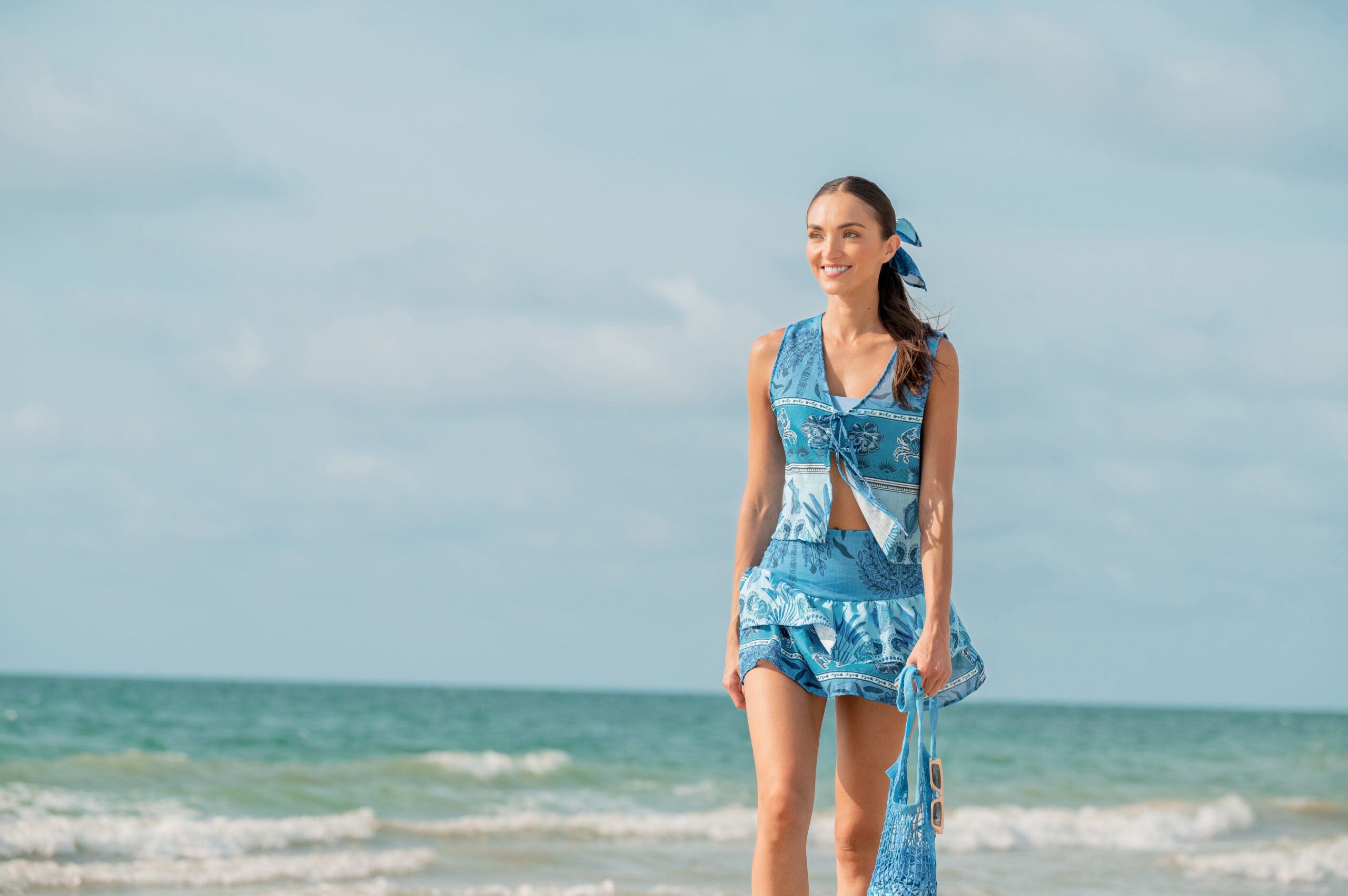 AM ABBIE TROPICAL SKY SHIRT