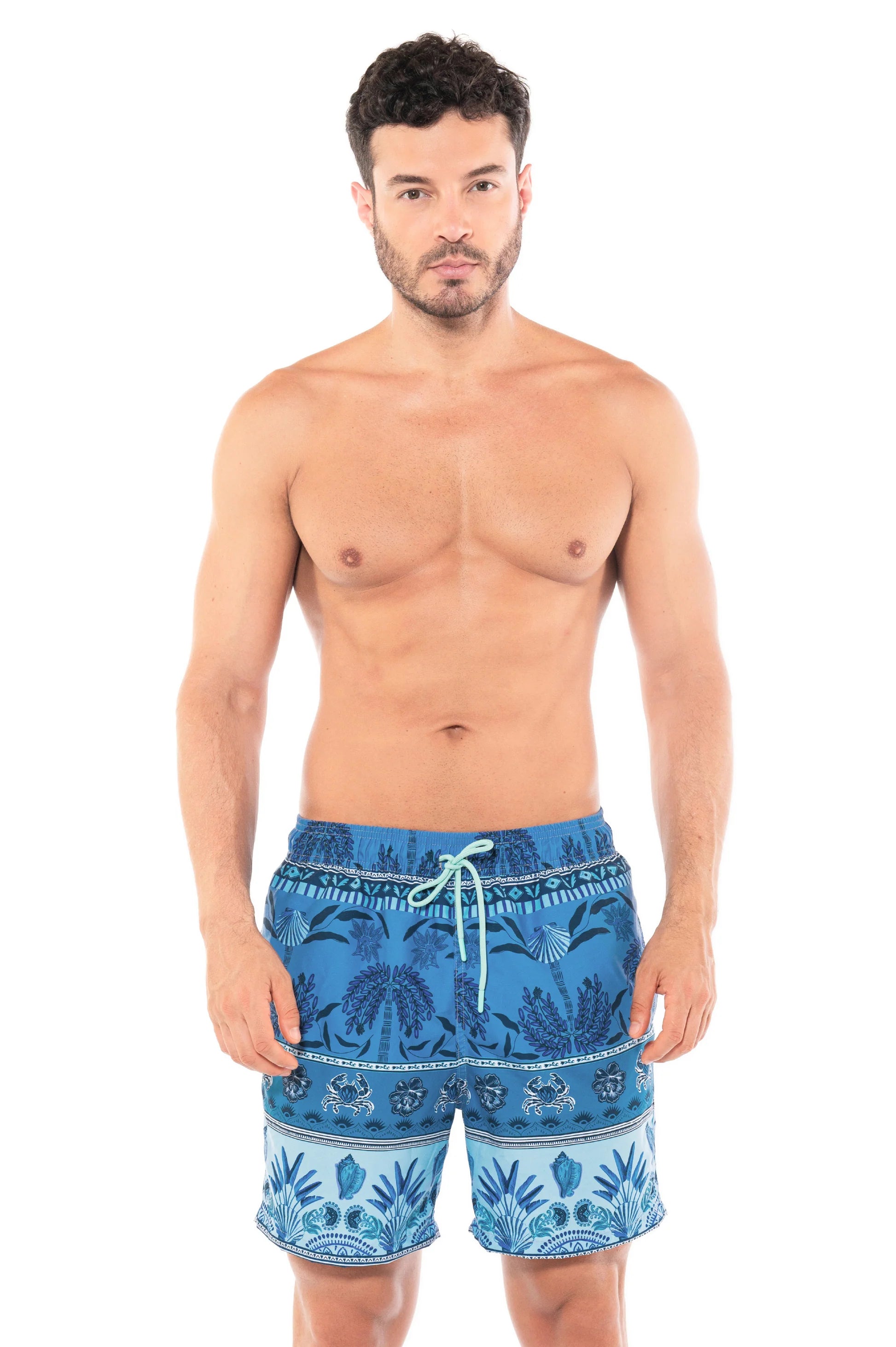 AM MEN'S TRUNK TROPICAL SKY