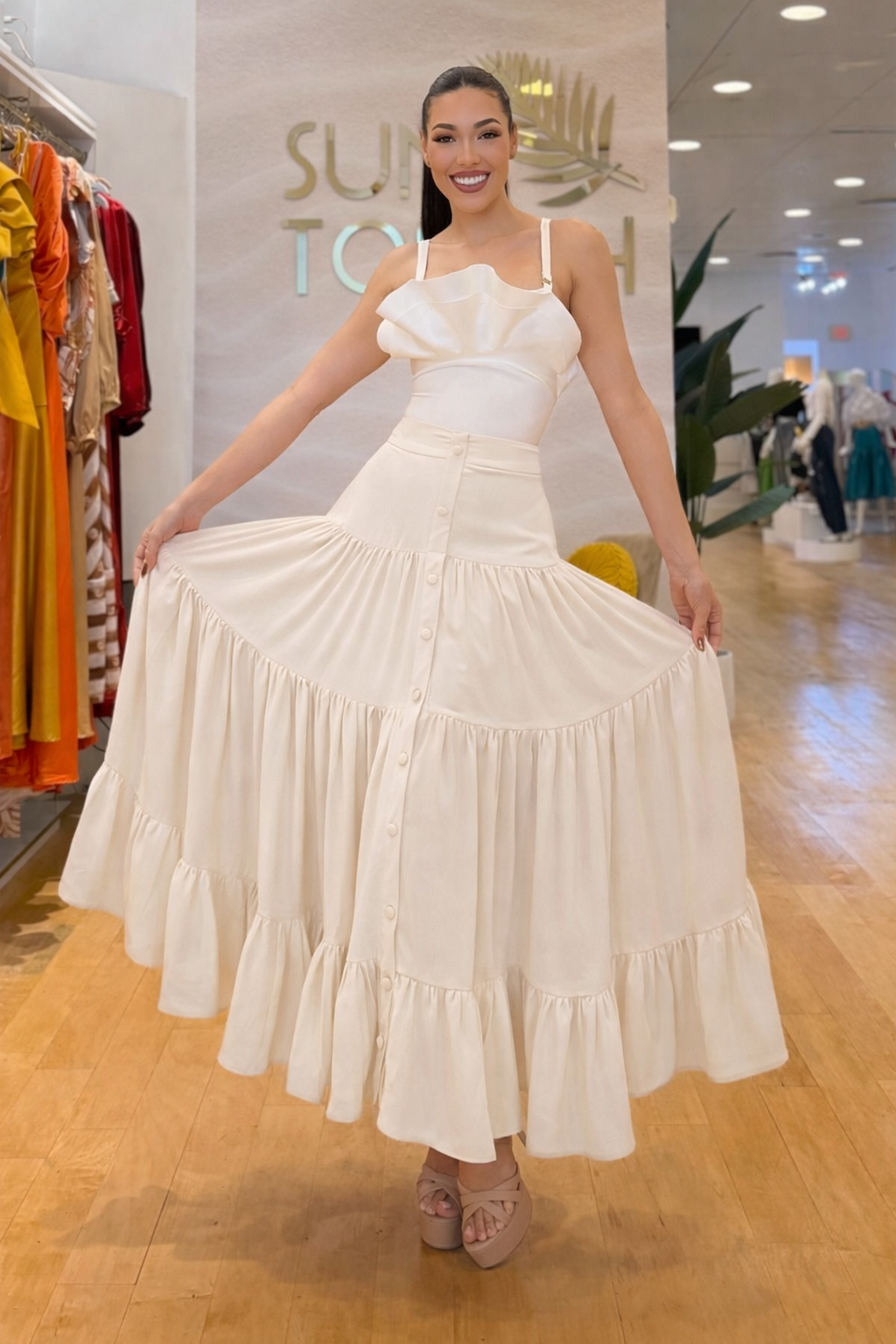 FR Bombshell Skirt Ivory