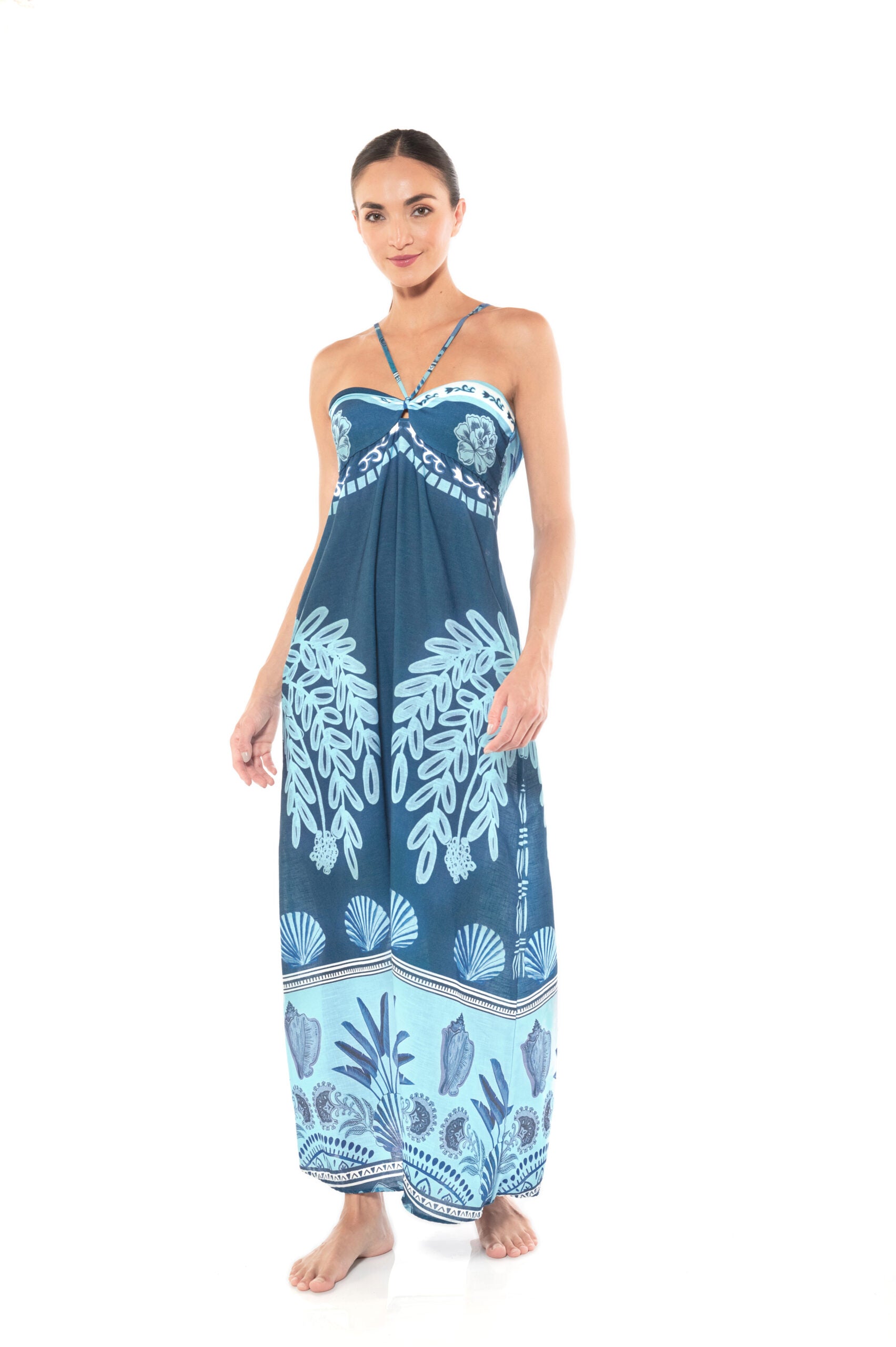 AM ISADORA TROPICAL SKY DRESS