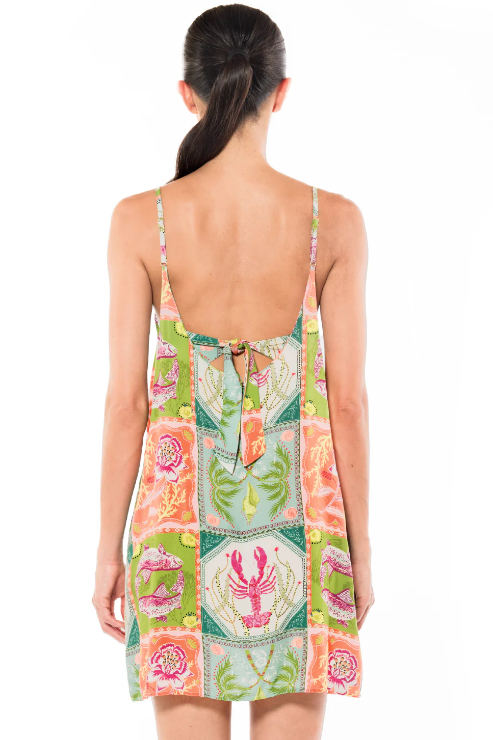 AM Romina Dress Caribbean Postcards