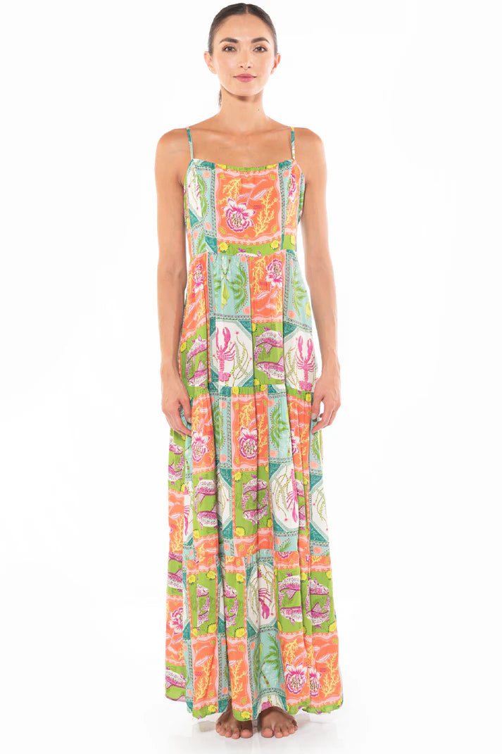 AM Azalea Dress Caribbean Postcards