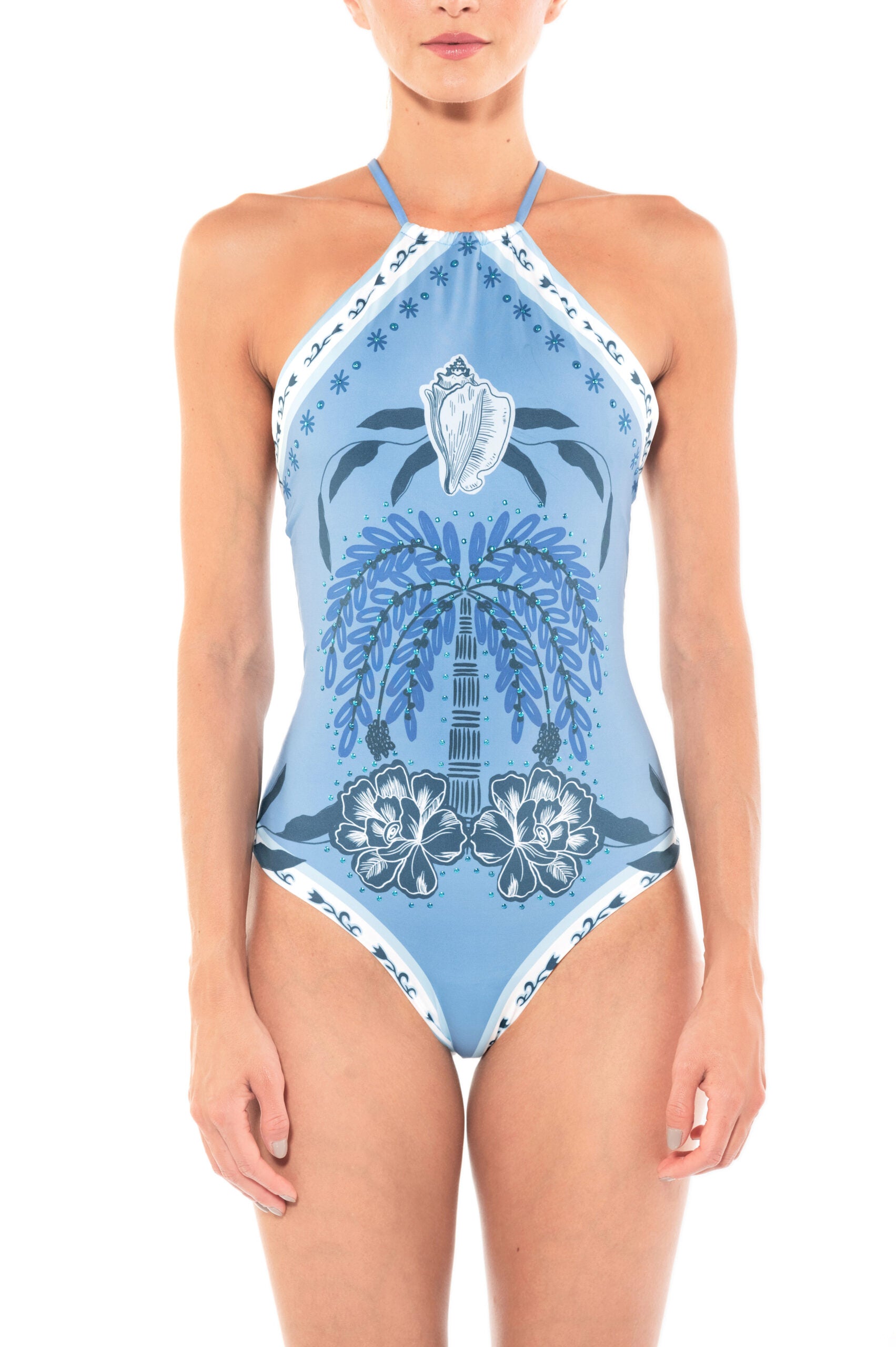 AM SOFIA TROPICAL SKY ONE PIECE