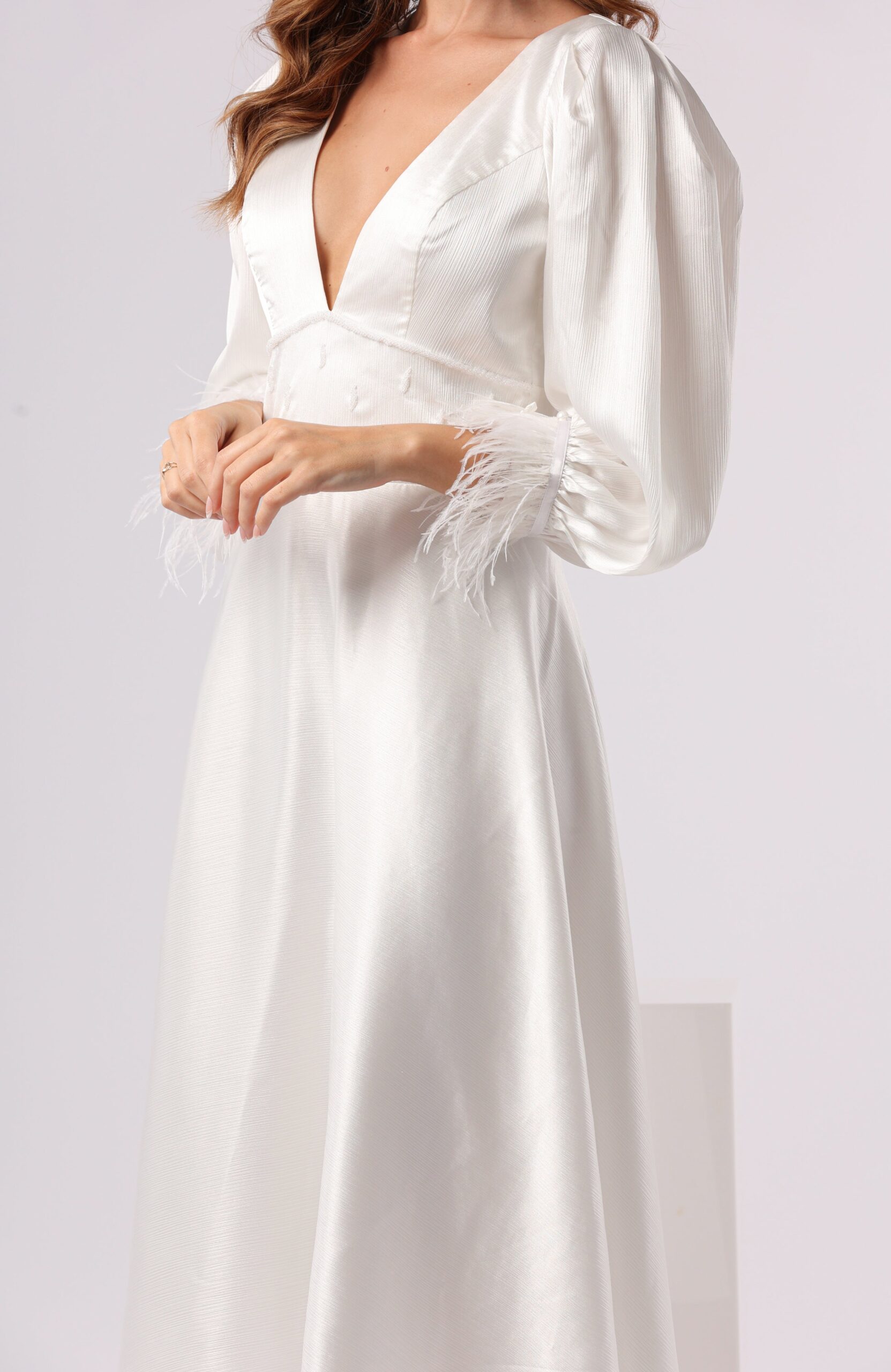 FR Samira Mid White Dress