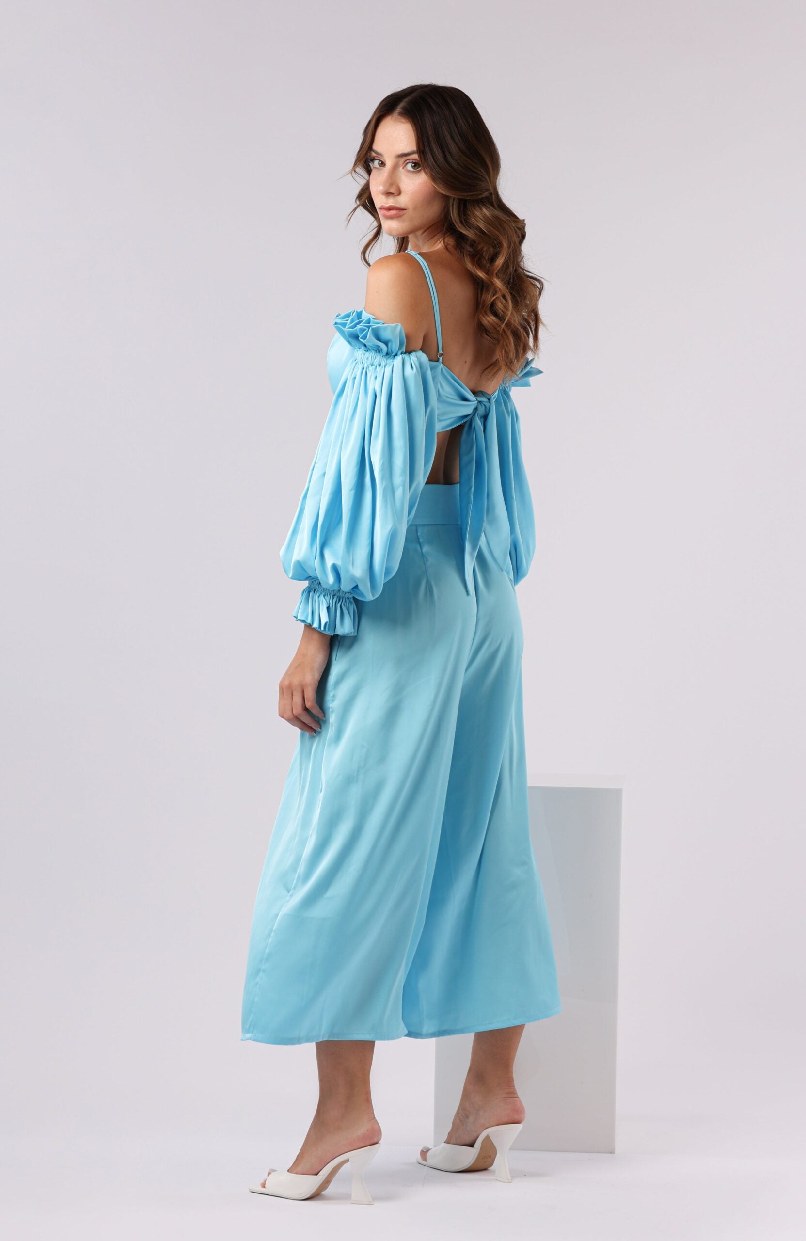 FR Palazzo Blue Midi Set